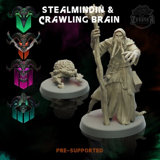 Stealmindin & Crawling Brain (25mm)