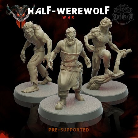 Set of Half-Werewolf (32mm)
