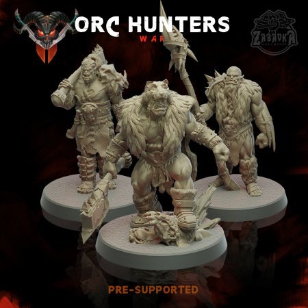 Set of Orc Hunters (32mm)