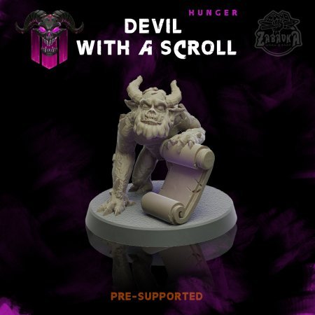 Devil With a Scroll (25mm)