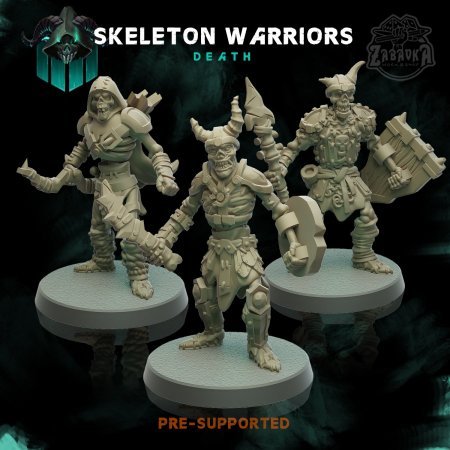 Set of Skeleton Warriors (32mm)