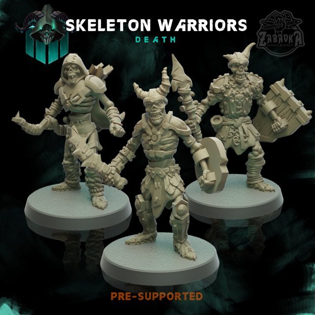 Set of Skeleton Warriors (32mm) Set of Skeleton Warriors (32mm)
