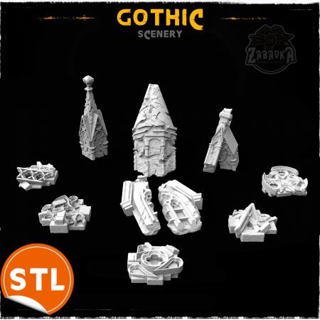 Gothic Scenery (STL)
