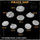 Pirate Ship Resin Base Toppers - Core Set Pirate Ship Resin Base Toppers - Core Set