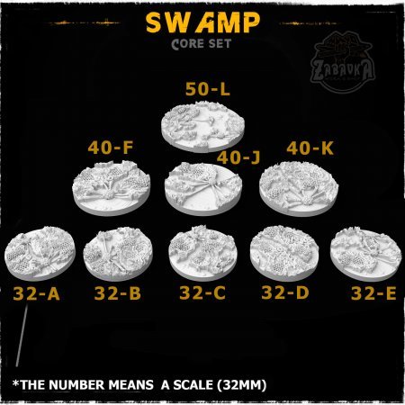 Swamp Resin Base Toppers - Core Set (9 items)