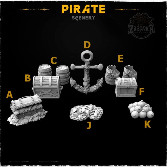 Pirate - Resin Scenery Elements