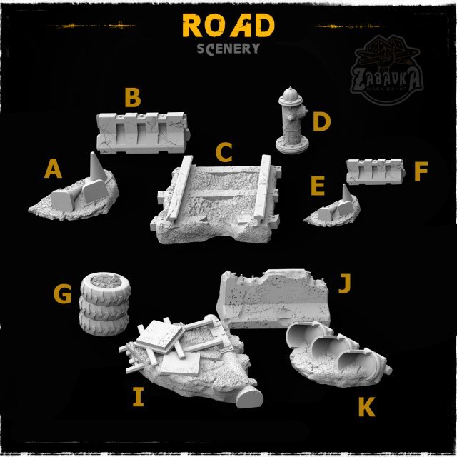 Road - Resin Scenery Elements Road - Resin Scenery Elements