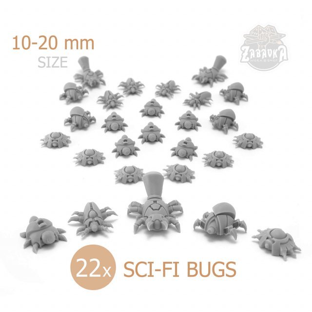 Sci-Fi Resin Bugs (10-20mm)