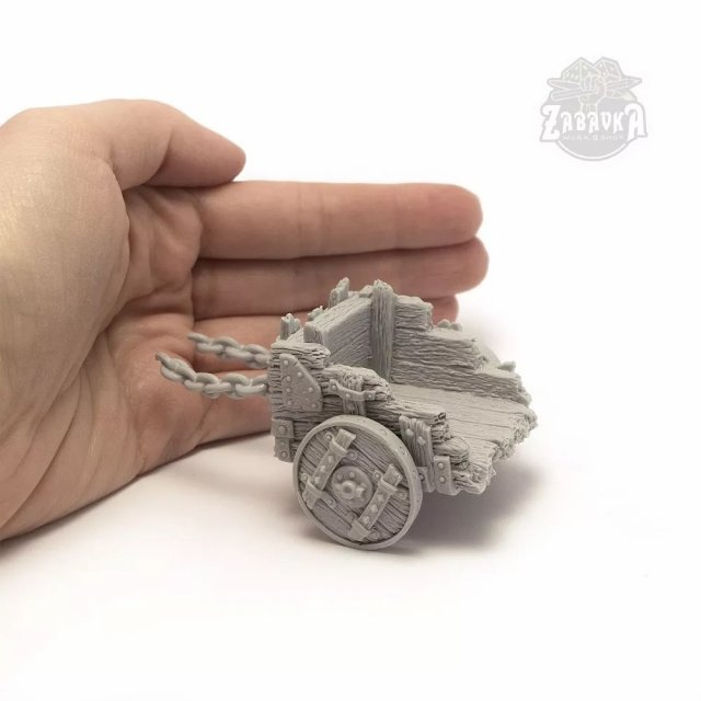 Giant Troll (54mm) + Goblin Cart (25mm)