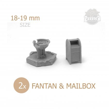Fantan & mailbox - Scenery Elements (2 items)