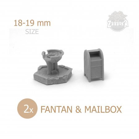 Fantan & mailbox - Scenery Elements (2 items)