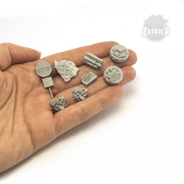 Urban Ruins Set - Scenery Elements (12 items)