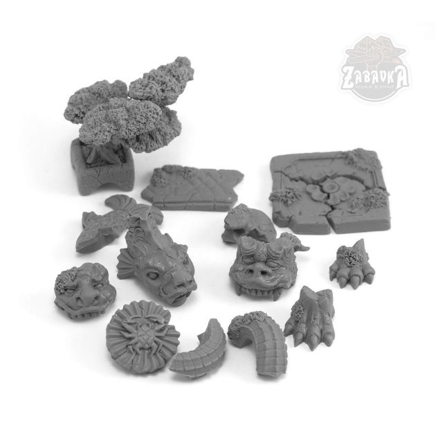 Set of Bases and Terrain elements from the Japanese Warrior Cats Set of Bases and Terrain elements from the Japanese Warrior Cats