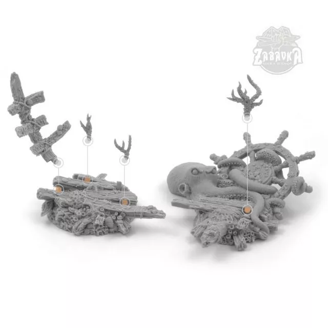 Set of the Bases - Octopus (28mm)