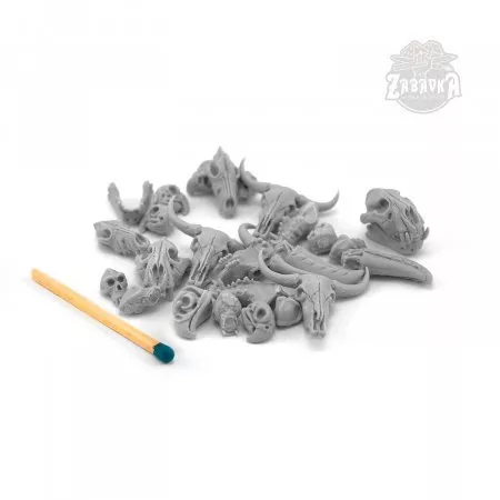 Animal Resin Skulls  24 (28-32mm)